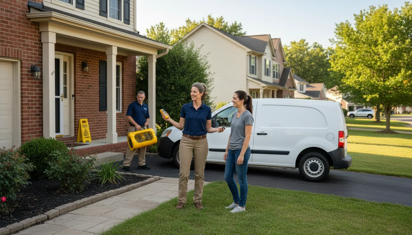 Water restoration image for Dehumidification And Cleanup Services in Huddleston, VA